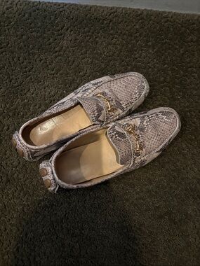 Cole Haan Women’s Snake-Print Leather Loafers